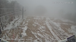 Vrchol Bouřňák, pohled na jih