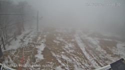 Vrchol Bouřňák, pohled na jih