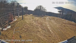 Vrchol Bouřňák, pohled na jih