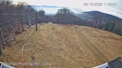 Vrchol Bouřňák, pohled na jih