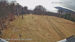 Vrchol Bouřňák, pohled na jih