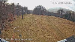 Vrchol Bouřňák, pohled na jih