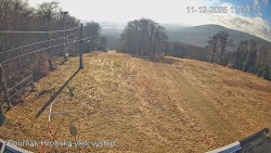 Vrchol Bouřňák, pohled na jih