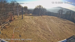 Vrchol Bouřňák, pohled na jih