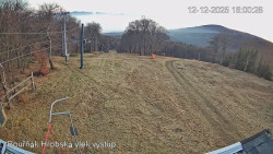 Vrchol Bouřňák, pohled na jih