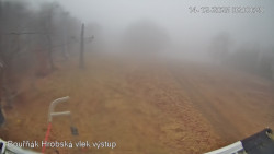 Vrchol Bouřňák, pohled na jih