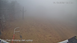 Vrchol Bouřňák, pohled na jih