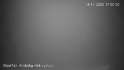 Vrchol Bouřňák, pohled na jih