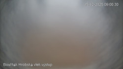 Vrchol Bouřňák, pohled na jih