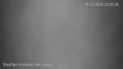 Vrchol Bouřňák, pohled na jih