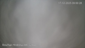 Sport Centrum Bouřňák - Vrchol Bouřňák, pohled na jih - 17.12.2025 v 09:00