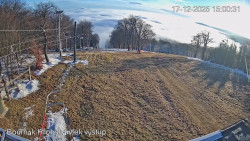 Vrchol Bouřňák, pohled na jih