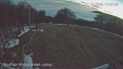 Vrchol Bouřňák, pohled na jih