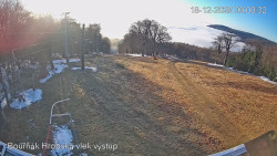 Vrchol Bouřňák, pohled na jih