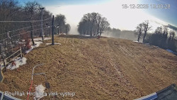 Vrchol Bouřňák, pohled na jih