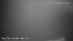 Vrchol Bouřňák, pohled na jih