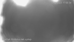 Vrchol Bouřňák, pohled na jih