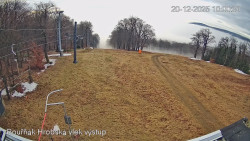 Vrchol Bouřňák, pohled na jih