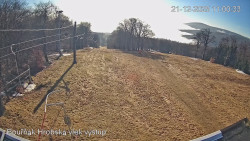 Vrchol Bouřňák, pohled na jih