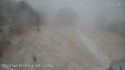 Vrchol Bouřňák, pohled na jih