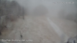 Vrchol Bouřňák, pohled na jih