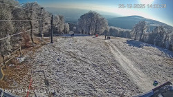 Vrchol Bouřňák, pohled na jih