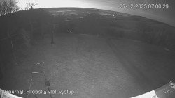 Vrchol Bouřňák, pohled na jih