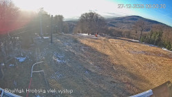 Vrchol Bouřňák, pohled na jih