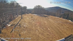 Vrchol Bouřňák, pohled na jih