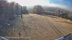 Vrchol Bouřňák, pohled na jih