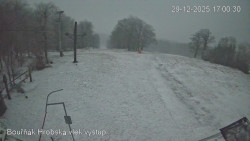 Vrchol Bouřňák, pohled na jih