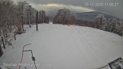 Vrchol Bouřňák, pohled na jih