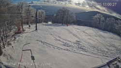 Vrchol Bouřňák, pohled na jih