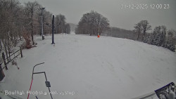 Vrchol Bouřňák, pohled na jih