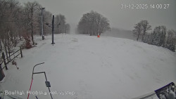 Vrchol Bouřňák, pohled na jih