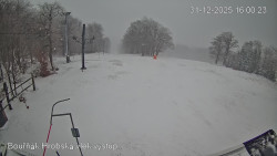 Vrchol Bouřňák, pohled na jih