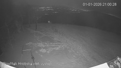 Vrchol Bouřňák, pohled na jih