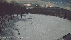 Vrchol Bouřňák, pohled na jih