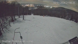 Vrchol Bouřňák, pohled na jih