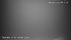 Vrchol Bouřňák, pohled na jih