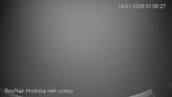 Vrchol Bouřňák, pohled na jih