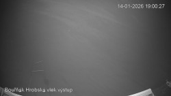 Vrchol Bouřňák, pohled na jih