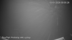 Vrchol Bouřňák, pohled na jih