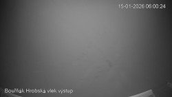 Vrchol Bouřňák, pohled na jih