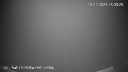 Vrchol Bouřňák, pohled na jih