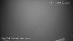 Vrchol Bouřňák, pohled na jih