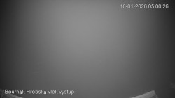 Vrchol Bouřňák, pohled na jih