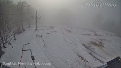 Vrchol Bouřňák, pohled na jih