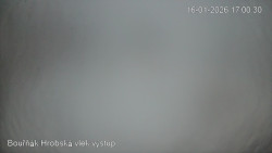 Vrchol Bouřňák, pohled na jih