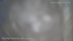 Vrchol Bouřňák, pohled na jih